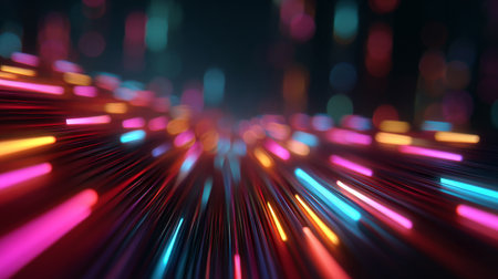 abstract background with colorful bokeh defocused lights and shadowの素材