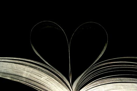 Book with pages foldedの写真素材