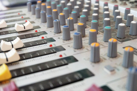 buttons equipment for sound mixer control