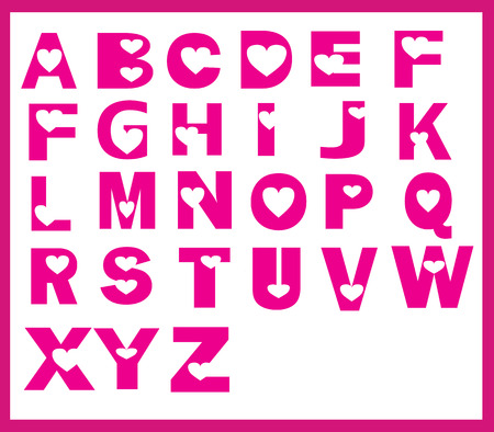 Eps 10 font heart designのイラスト素材