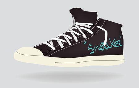 sneaker fashion shoeのイラスト素材