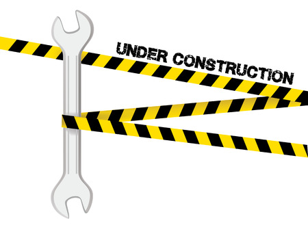 Vector sign under constructionのイラスト素材