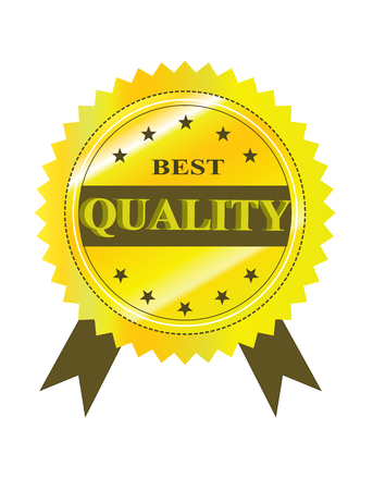 Best Quality Guarantee Label isolated on a white backgroundのイラスト素材
