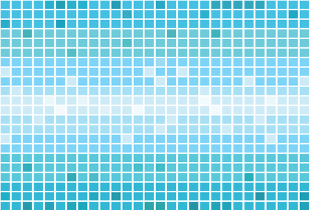 Pixel square tiles, mosaic vector abstract background. Pixel blue pattern, illustration of square pixelのイラスト素材