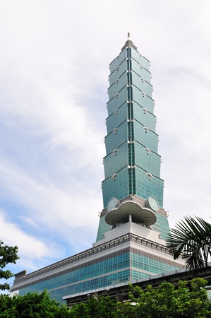 Taipei 101 building, tallest building in the worldのeditorial素材