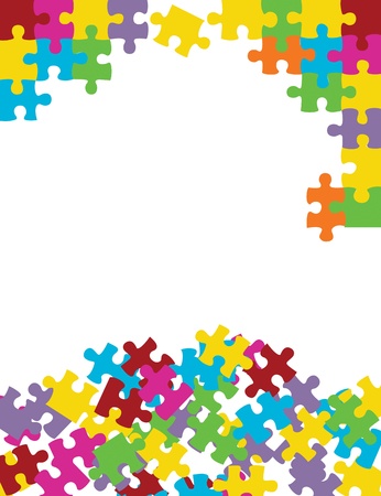 Vector puzzle backgroundのイラスト素材