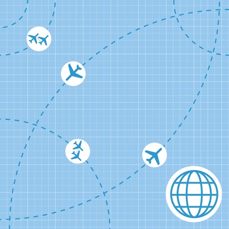 Air travel map backgroundのイラスト素材