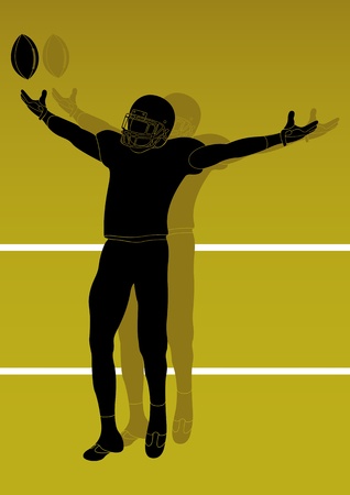 American football player backgroundのイラスト素材