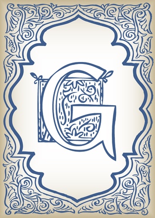 Vintage royal floral background illustrationのイラスト素材