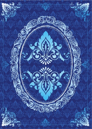 Vintage royal floral background illustrationのイラスト素材