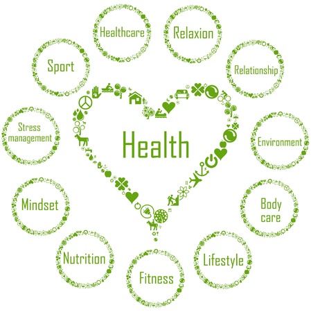 Ecology health background concept illustrationのイラスト素材