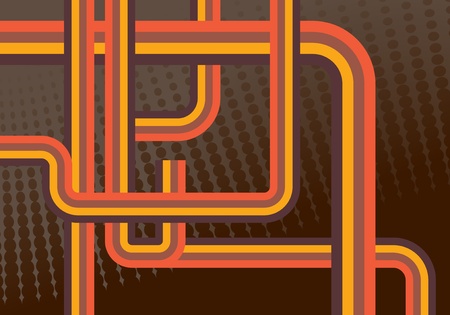 Abstract retro lines background illustrationのイラスト素材