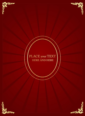 Vintage background for book cover or cardのイラスト素材