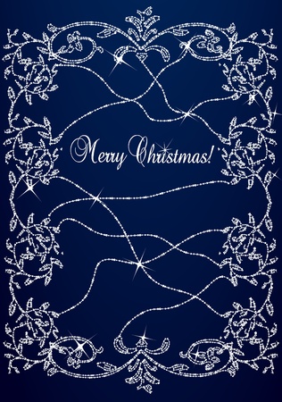 Crystal vintage frame backgroundのイラスト素材