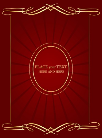 Vintage background vector for book cover or cardのイラスト素材