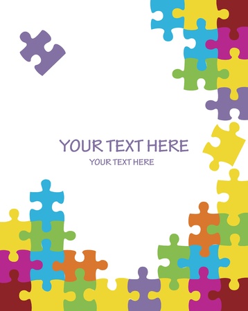 Puzzle vector backgroundのイラスト素材