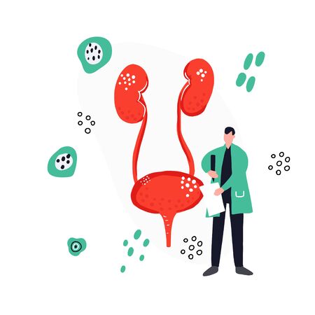 Urology health check banner templateのイラスト素材