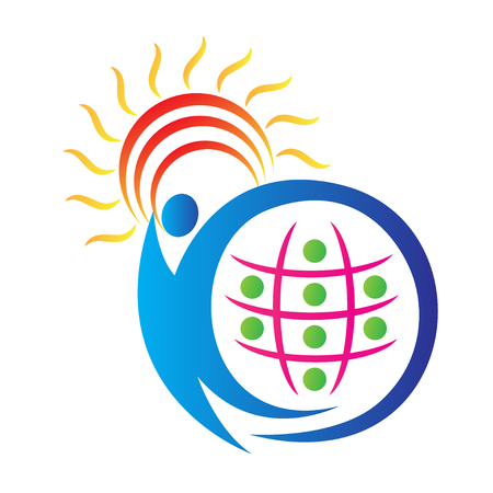 The purpose of the design is used  to create save planet awareness.のイラスト素材
