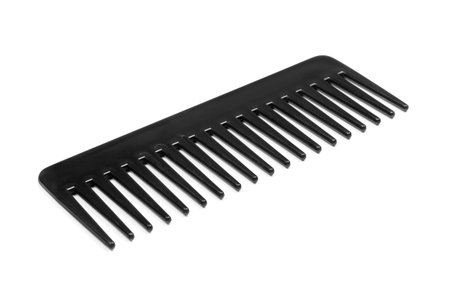 Black comb isolated on white background