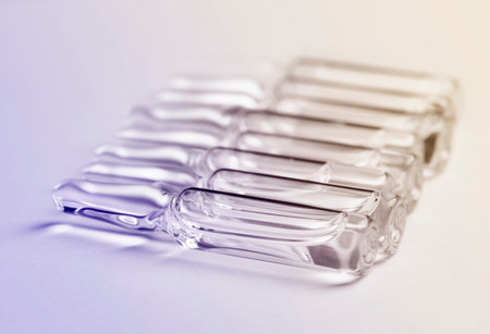 ampoule set with liquid medicine