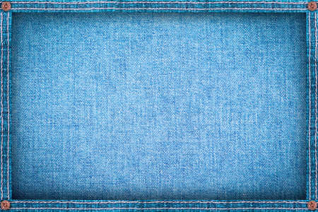 Frame made from denim,blue jeans backgroundの写真素材