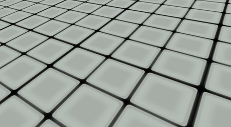 abstract glossy gray tiles in horizontal spaceの写真素材