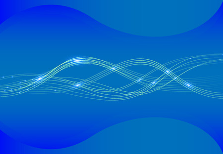 Wavy lines beams abstract vector art illustration.のイラスト素材