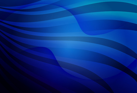 Blue background with wavy lines vector art illustration.のイラスト素材