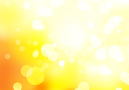 Orange Fall bokeh background, vector art illustration.のイラスト素材