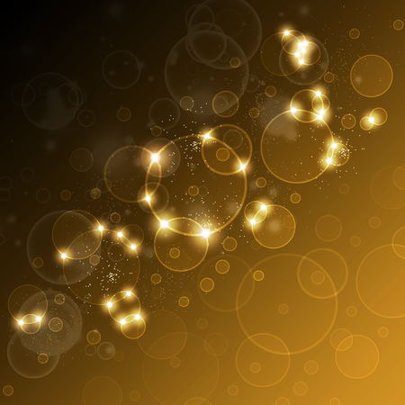 Festive background with highlights and bokeh, vector art illustration.のイラスト素材