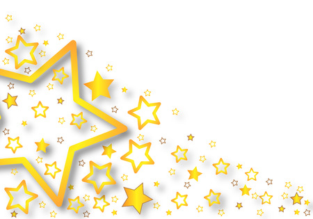 Background with stars, vector art illustration festive background.のイラスト素材