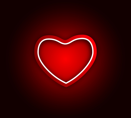 Festive heart, vector art illustration for Valentine's Day.のイラスト素材