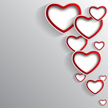 Stylish background for Valentine's Day, vector art illustration.のイラスト素材