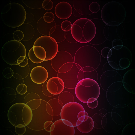 Background of colorful bokeh, vector art illustration.のイラスト素材