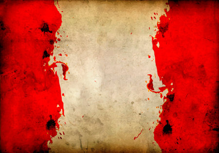 Blood on parchment background, vector art illustration.のイラスト素材