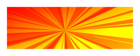 Abstract orange background of the sun, vector art illustration rays of the sun.のイラスト素材