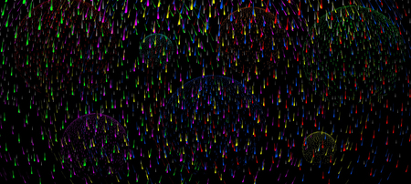 Abstract fireworks, vector art illustration for the holidays.のイラスト素材