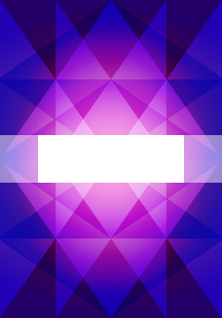 Geometric mosaic flyer, vector art illustration background.のイラスト素材