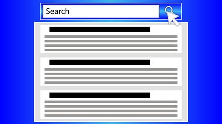 Search string in browser, vector art illustration.のイラスト素材