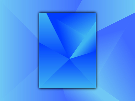Mosaic blue background, vector artistic illustration of triangles.のイラスト素材