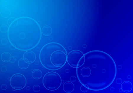Background of soap bubbles, vector art illustration.