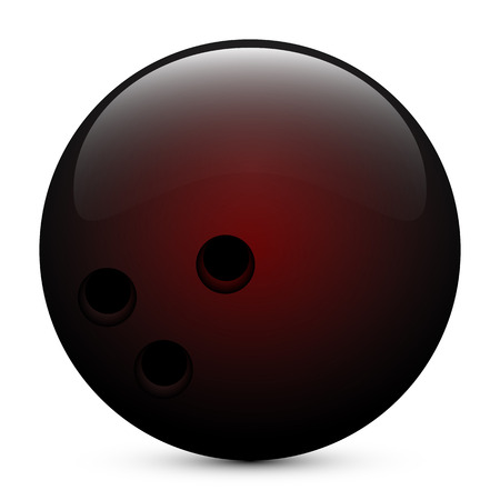 Sport ball for bowling, vector art illustration.のイラスト素材