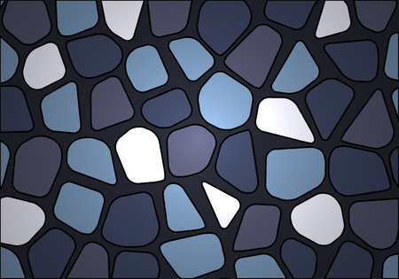 Stone wall made of cobblestones, vector art illustration.のイラスト素材