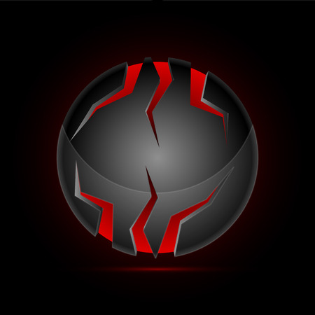Sphere in high-tech style, vector art illustration.のイラスト素材