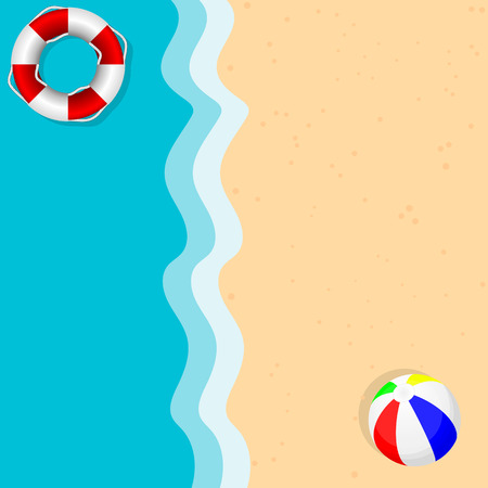 Beach season, vector artのイラスト素材