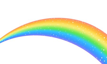 Colorful arc of rainbowのイラスト素材
