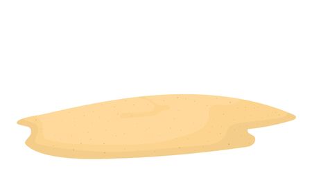 Beige sand Isolated on whiteのイラスト素材