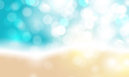 Abstract coastline bokehのイラスト素材