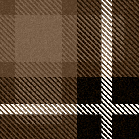 Seamless plaid fabric texture, vector art illustration.