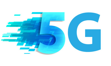5G future global network technology  , vector art illustration.
